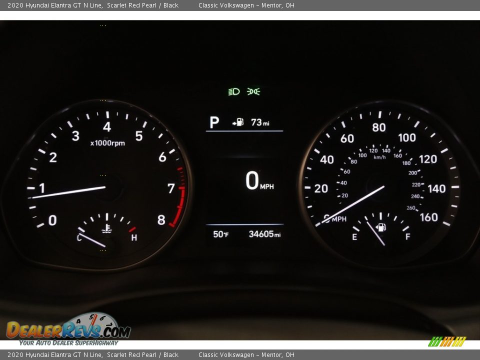 2020 Hyundai Elantra GT N Line Scarlet Red Pearl / Black Photo #8