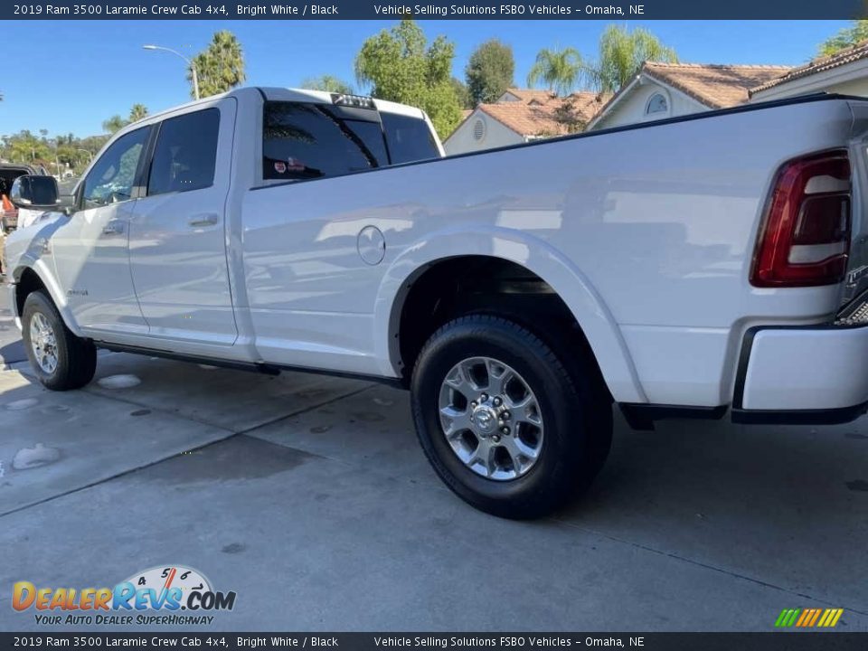 2019 Ram 3500 Laramie Crew Cab 4x4 Bright White / Black Photo #5