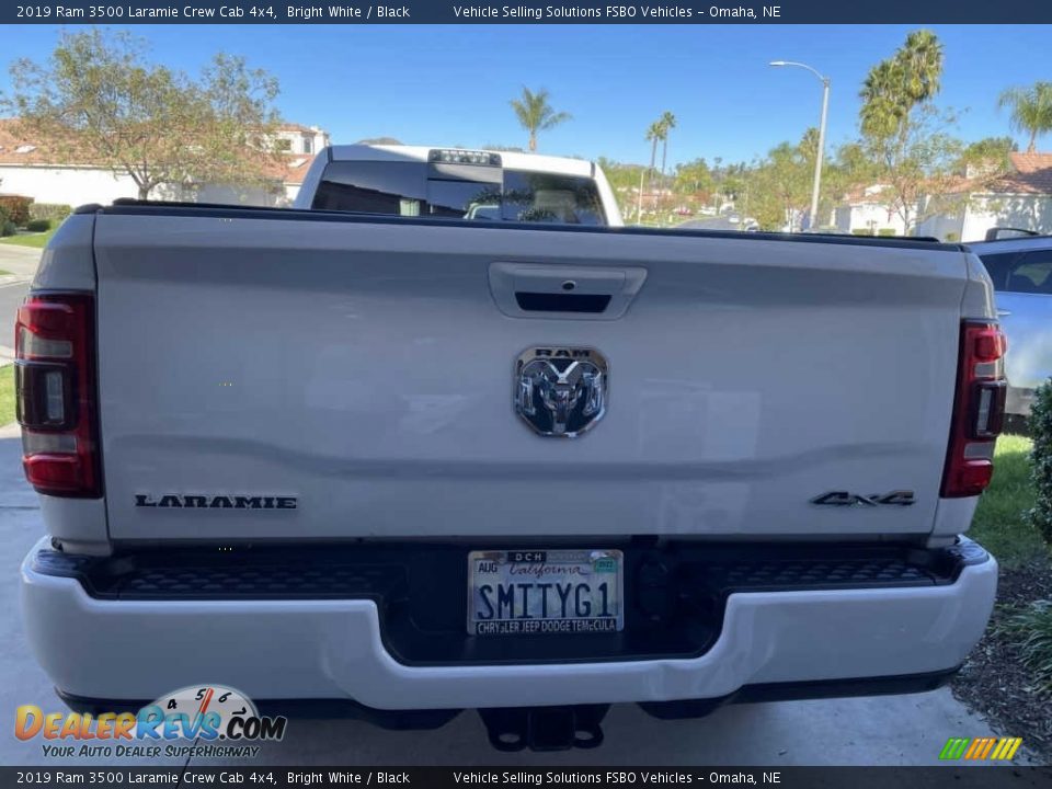 2019 Ram 3500 Laramie Crew Cab 4x4 Bright White / Black Photo #6