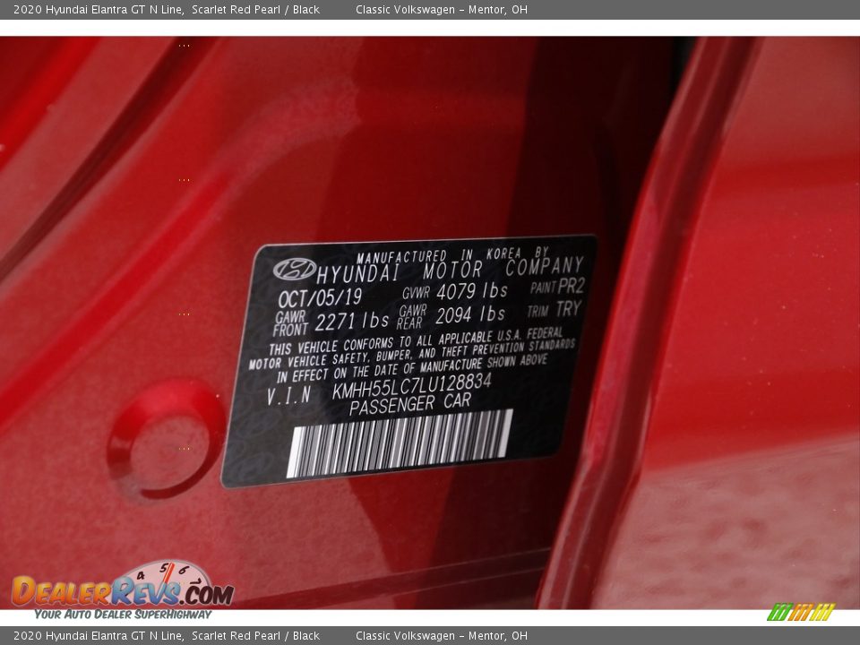2020 Hyundai Elantra GT N Line Scarlet Red Pearl / Black Photo #21