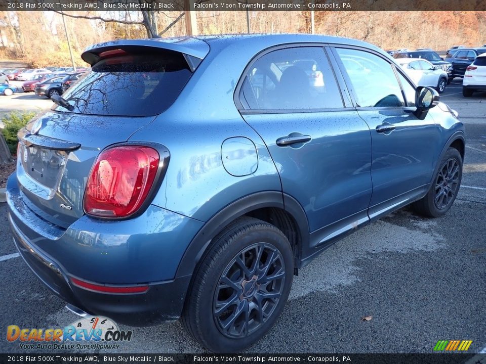 2018 Fiat 500X Trekking AWD Blue Sky Metallic / Black Photo #2