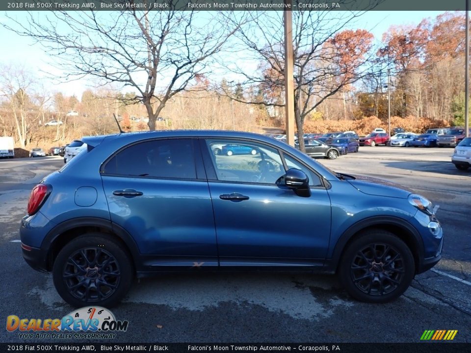 2018 Fiat 500X Trekking AWD Blue Sky Metallic / Black Photo #3