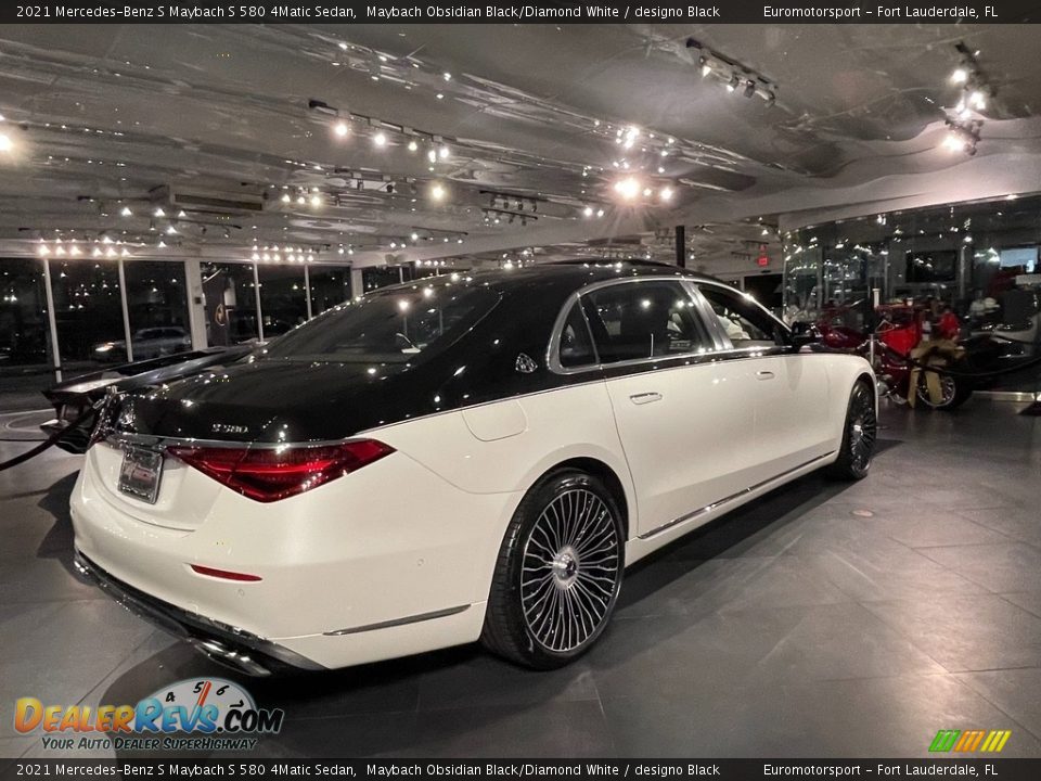 2021 Mercedes-Benz S Maybach S 580 4Matic Sedan Maybach Obsidian Black/Diamond White / designo Black Photo #5