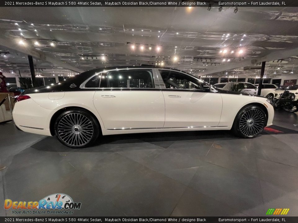 2021 Mercedes-Benz S Maybach S 580 4Matic Sedan Maybach Obsidian Black/Diamond White / designo Black Photo #6