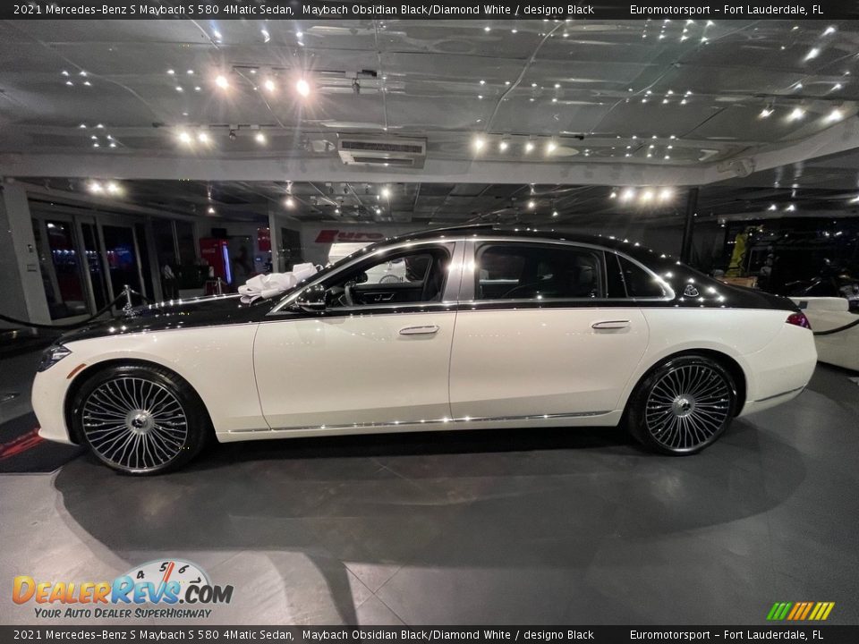 2021 Mercedes-Benz S Maybach S 580 4Matic Sedan Maybach Obsidian Black/Diamond White / designo Black Photo #7