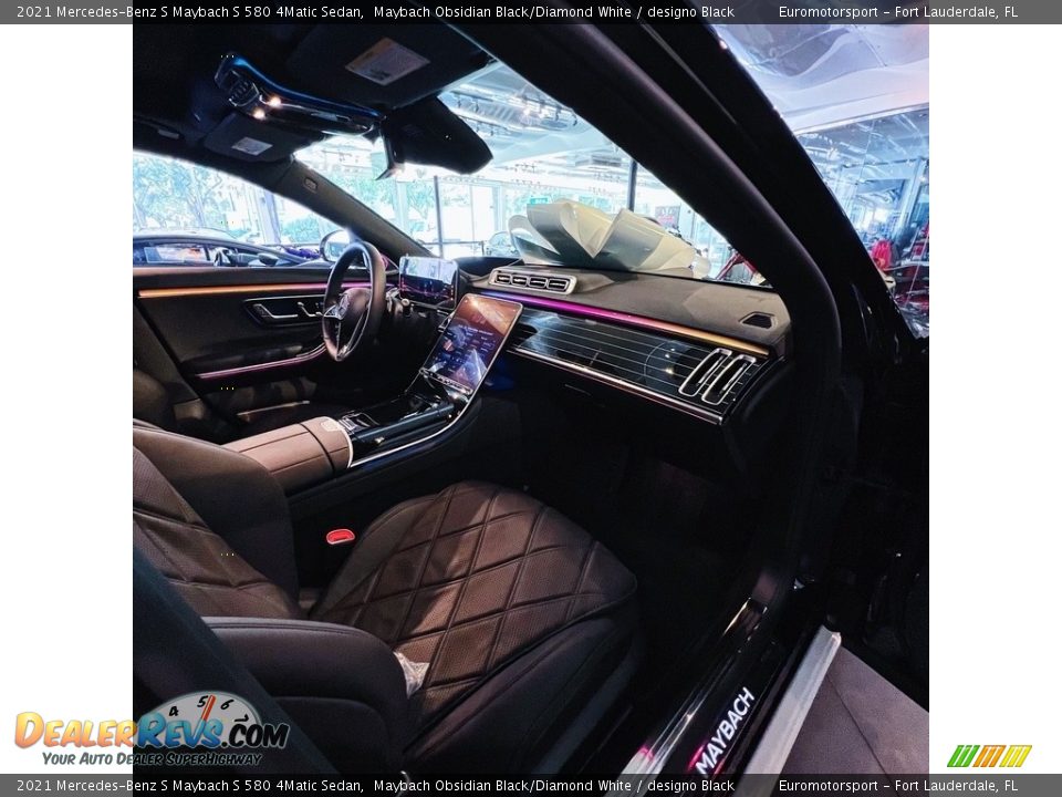 2021 Mercedes-Benz S Maybach S 580 4Matic Sedan Maybach Obsidian Black/Diamond White / designo Black Photo #27