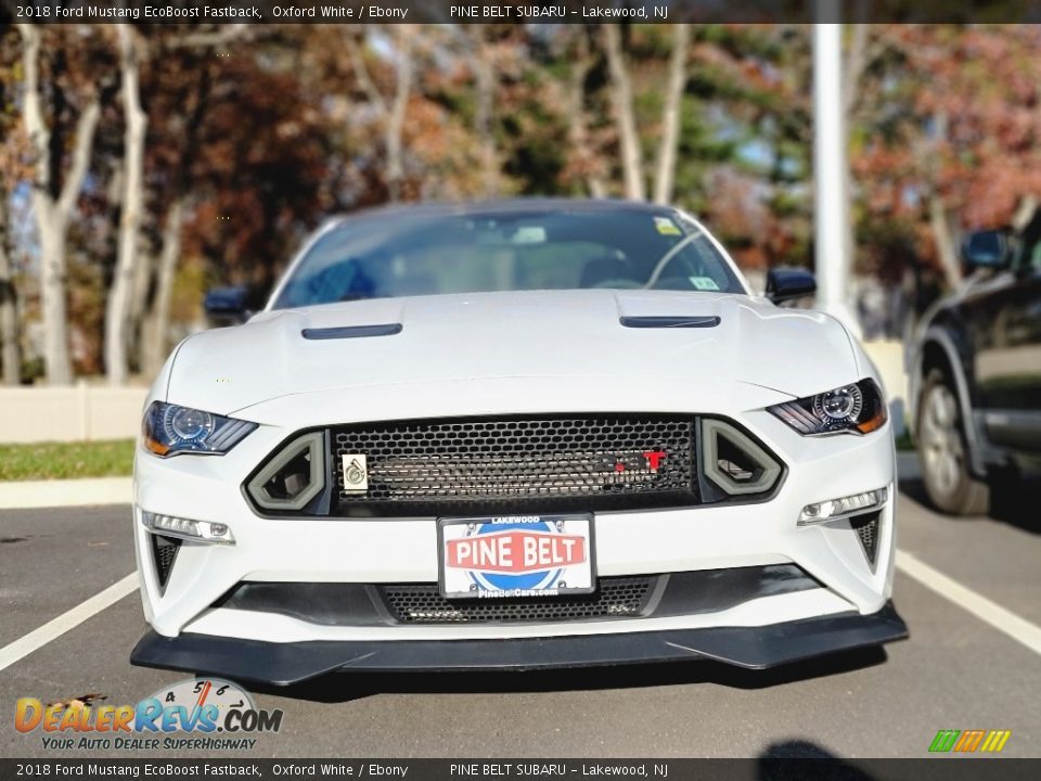 2018 Ford Mustang EcoBoost Fastback Oxford White / Ebony Photo #2