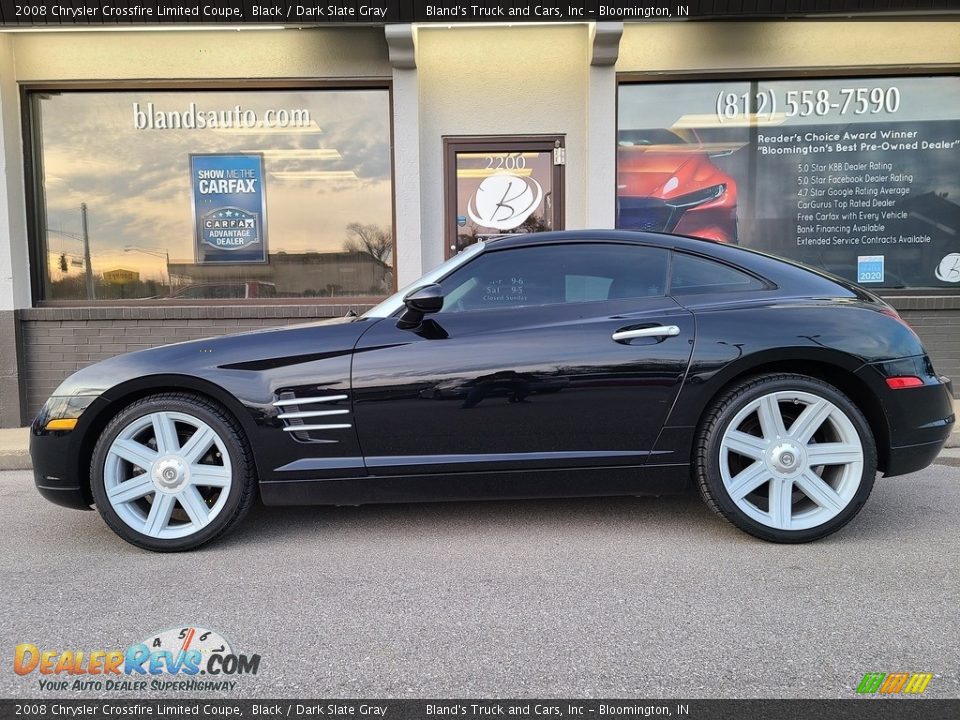 2008 Chrysler Crossfire Limited Coupe Black / Dark Slate Gray Photo #1