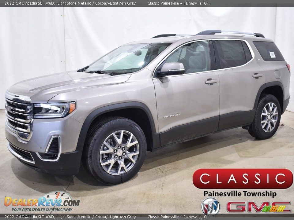 2022 GMC Acadia SLT AWD Light Stone Metallic / Cocoa/­Light Ash Gray Photo #1