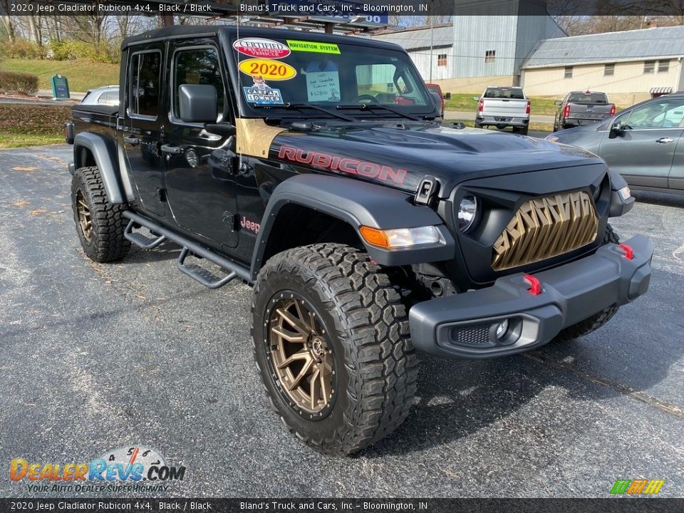 2020 Jeep Gladiator Rubicon 4x4 Black / Black Photo #4