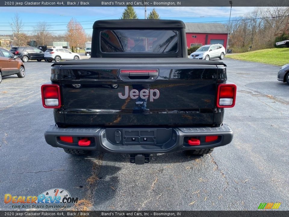 2020 Jeep Gladiator Rubicon 4x4 Black / Black Photo #7