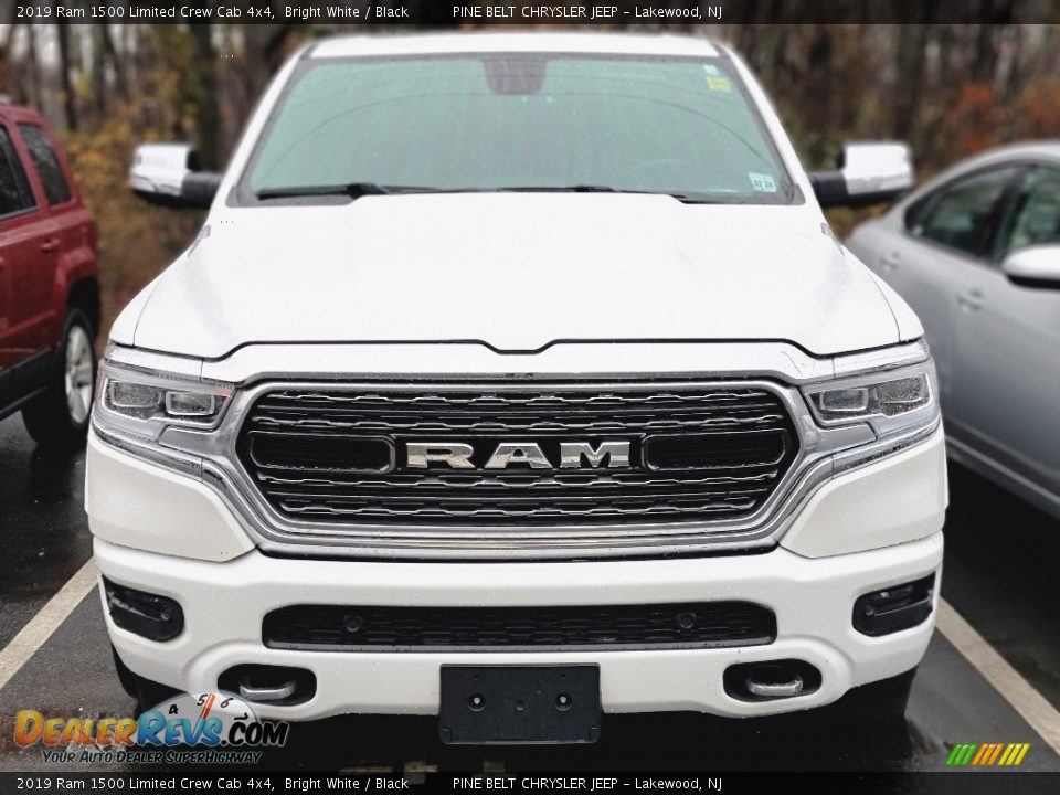 2019 Ram 1500 Limited Crew Cab 4x4 Bright White / Black Photo #2