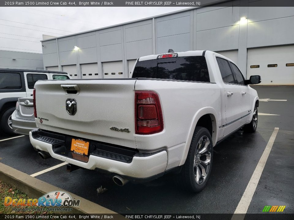 2019 Ram 1500 Limited Crew Cab 4x4 Bright White / Black Photo #3