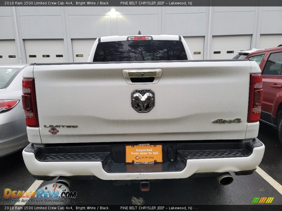 2019 Ram 1500 Limited Crew Cab 4x4 Bright White / Black Photo #4