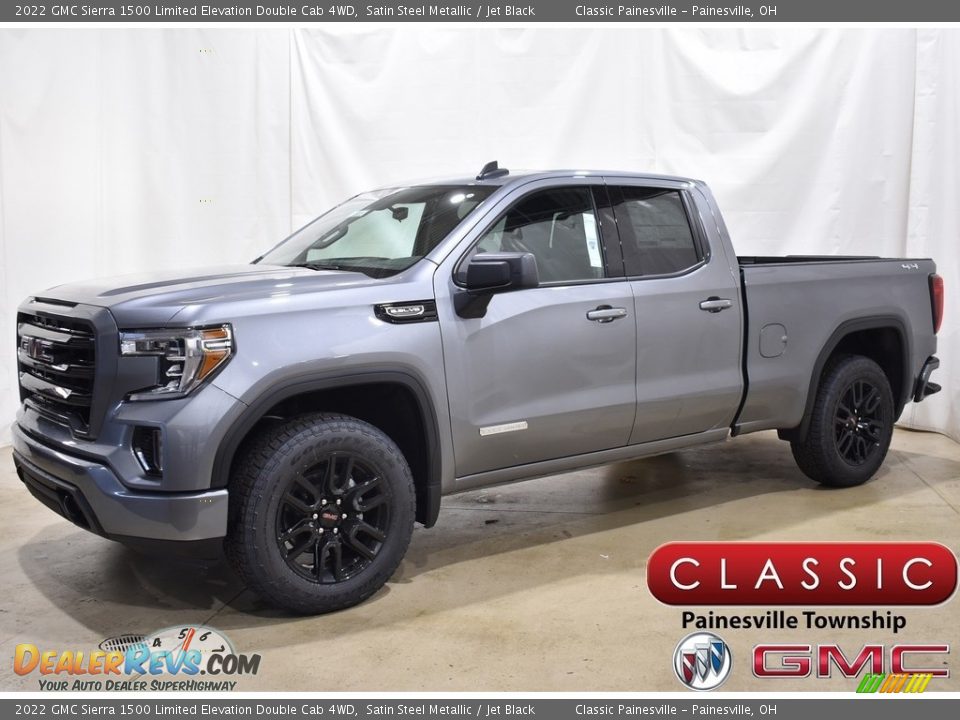 2022 GMC Sierra 1500 Limited Elevation Double Cab 4WD Satin Steel Metallic / Jet Black Photo #1