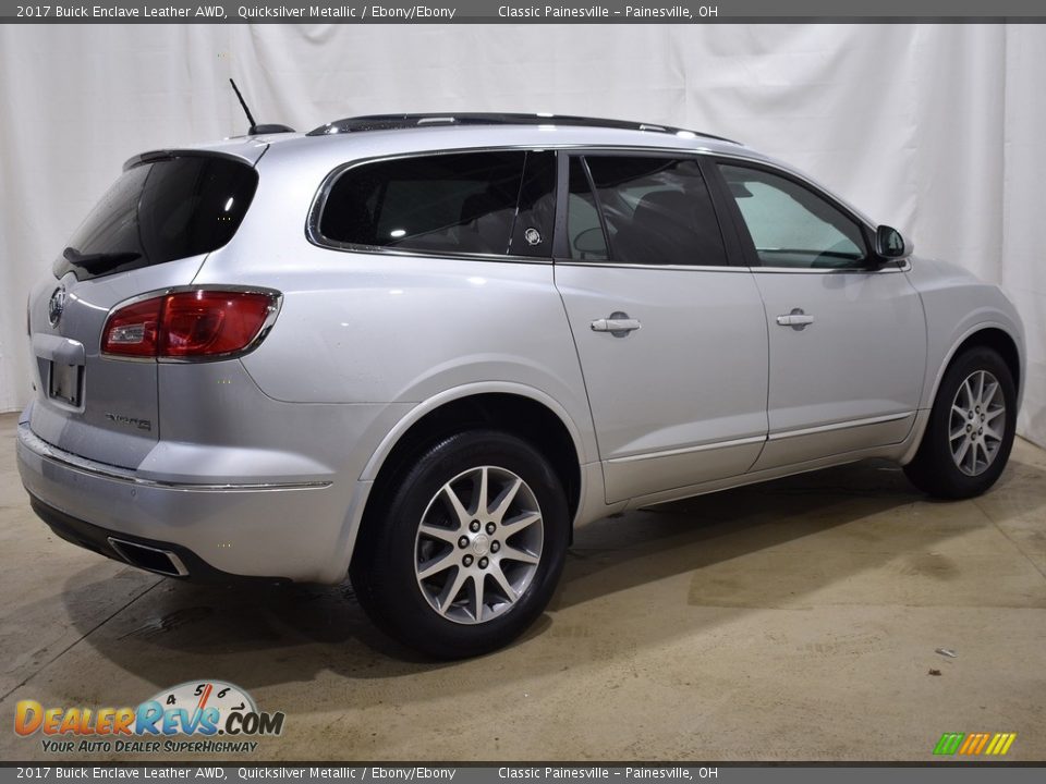 2017 Buick Enclave Leather AWD Quicksilver Metallic / Ebony/Ebony Photo #2