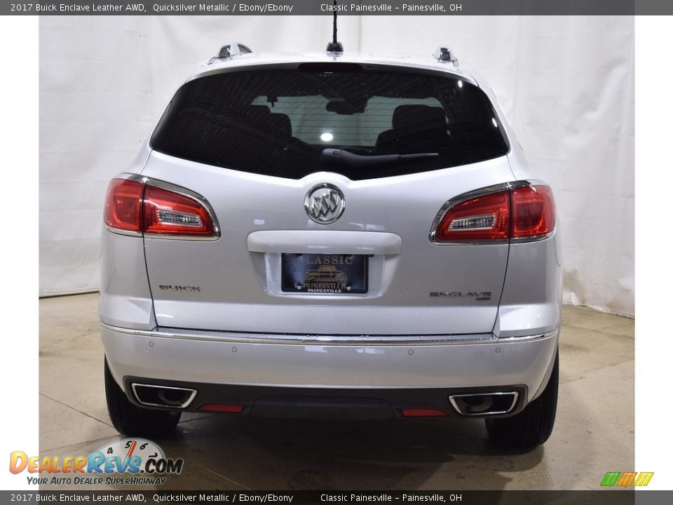 2017 Buick Enclave Leather AWD Quicksilver Metallic / Ebony/Ebony Photo #3