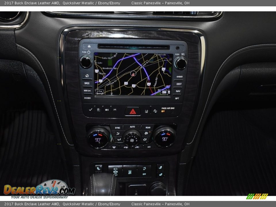 2017 Buick Enclave Leather AWD Quicksilver Metallic / Ebony/Ebony Photo #15