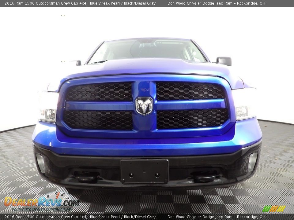 2016 Ram 1500 Outdoorsman Crew Cab 4x4 Blue Streak Pearl / Black/Diesel Gray Photo #5