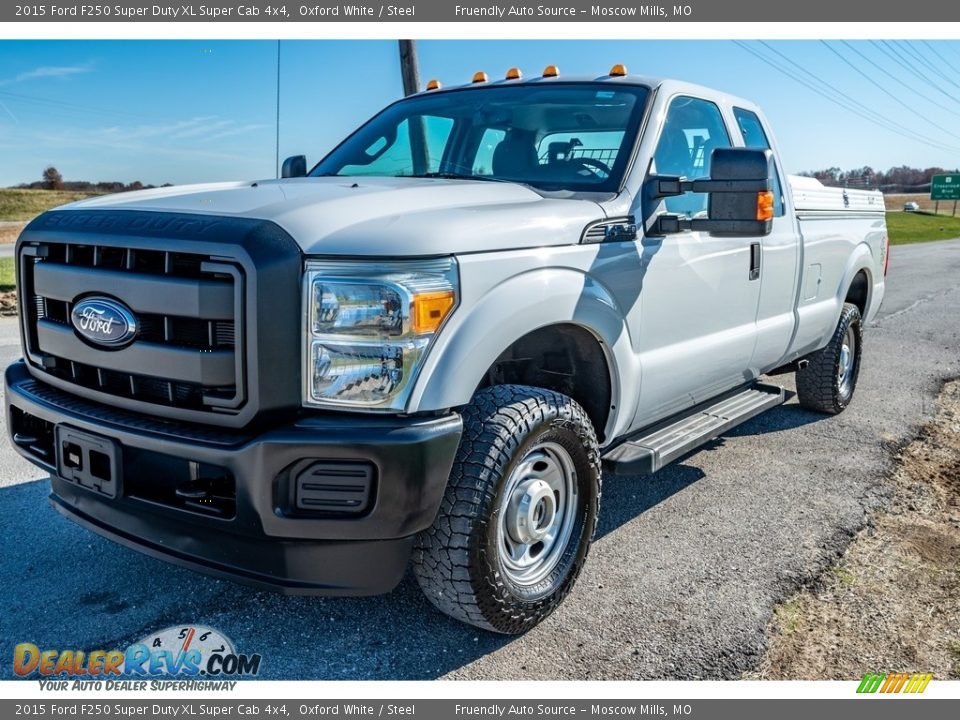 2015 Ford F250 Super Duty XL Super Cab 4x4 Oxford White / Steel Photo #10