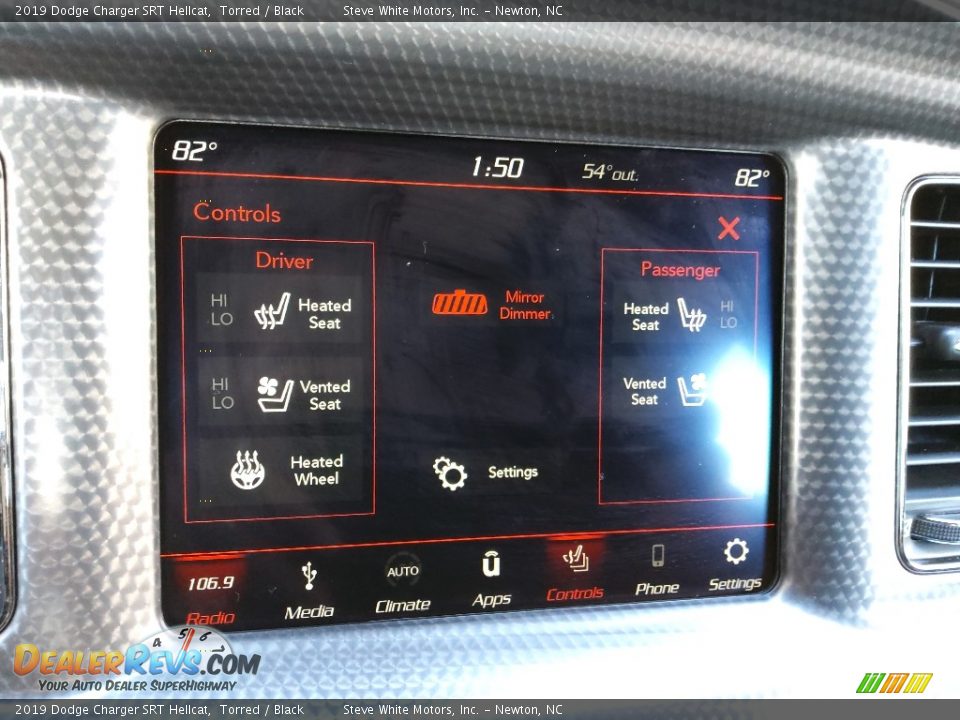 Controls of 2019 Dodge Charger SRT Hellcat Photo #24