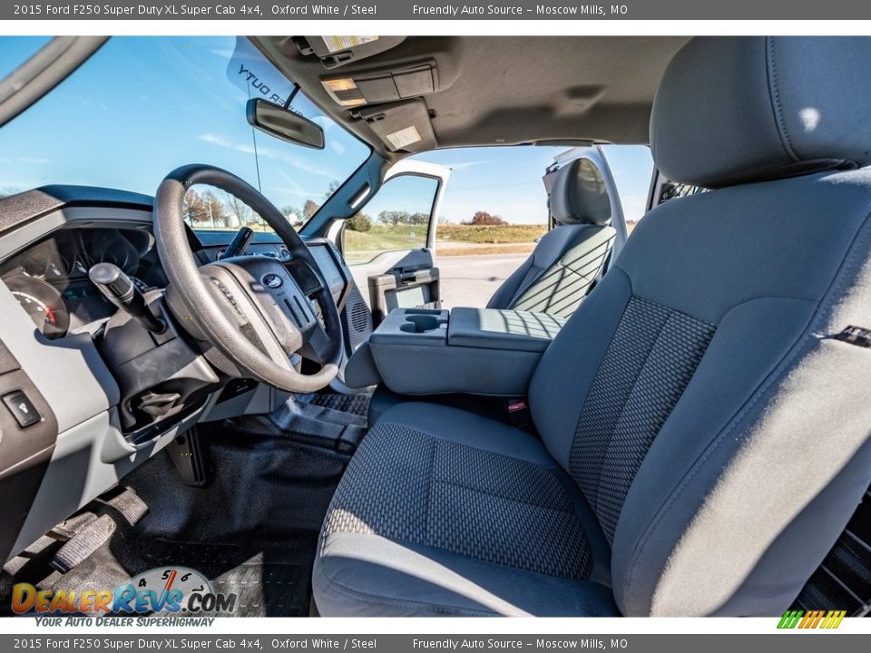 2015 Ford F250 Super Duty XL Super Cab 4x4 Oxford White / Steel Photo #13