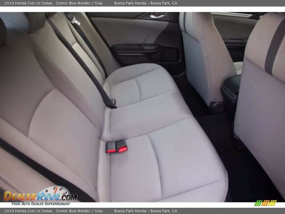 2019 Honda Civic LX Sedan Cosmic Blue Metallic / Gray Photo #22