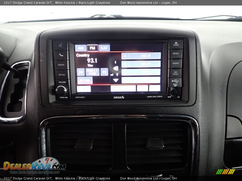 2017 Dodge Grand Caravan SXT White Knuckle / Black/Light Graystone Photo #23