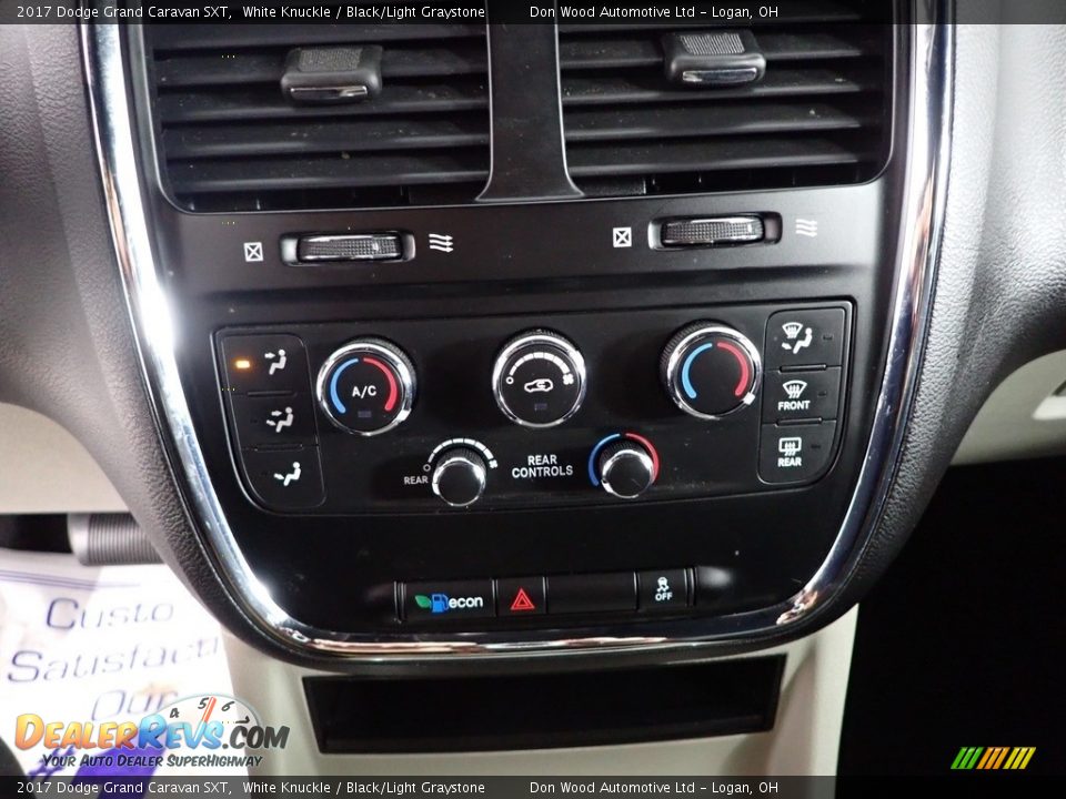 2017 Dodge Grand Caravan SXT White Knuckle / Black/Light Graystone Photo #24