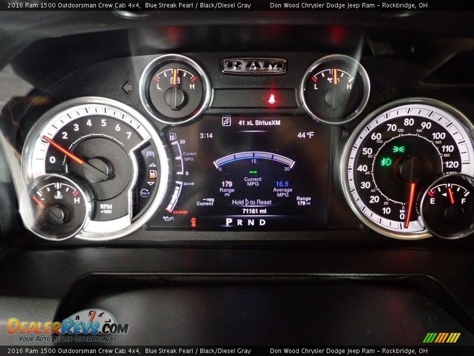 2016 Ram 1500 Outdoorsman Crew Cab 4x4 Gauges Photo #21