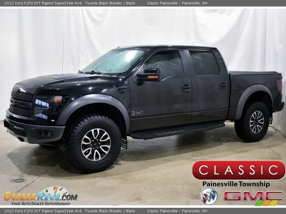 2012 Ford F150 SVT Raptor SuperCrew 4x4 Tuxedo Black Metallic / Black Photo #1