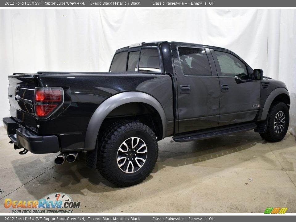 2012 Ford F150 SVT Raptor SuperCrew 4x4 Tuxedo Black Metallic / Black Photo #2