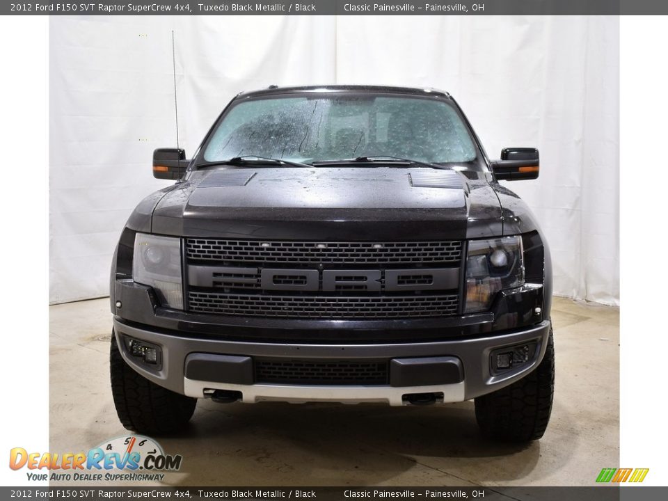 2012 Ford F150 SVT Raptor SuperCrew 4x4 Tuxedo Black Metallic / Black Photo #4