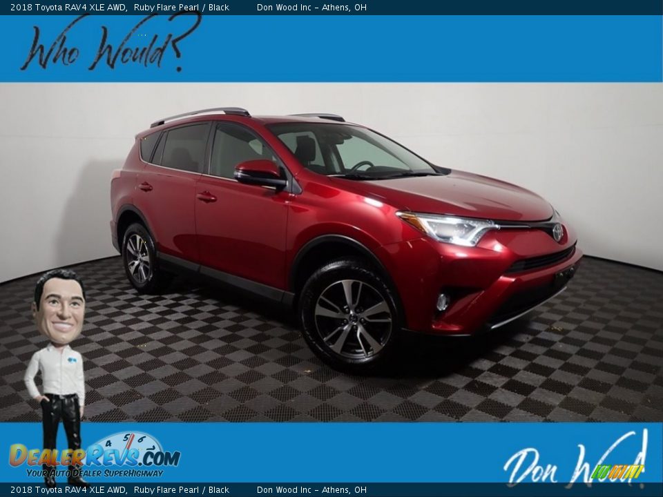 2018 Toyota RAV4 XLE AWD Ruby Flare Pearl / Black Photo #1