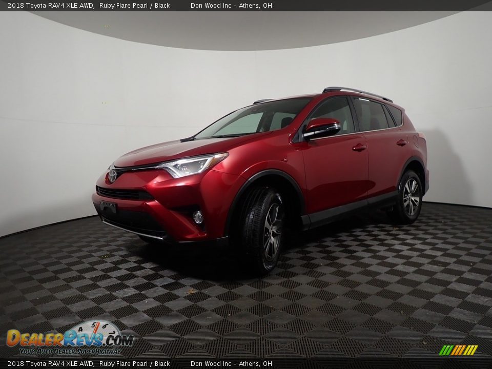 2018 Toyota RAV4 XLE AWD Ruby Flare Pearl / Black Photo #9