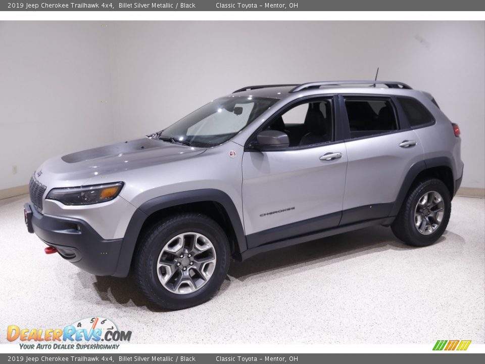 2019 Jeep Cherokee Trailhawk 4x4 Billet Silver Metallic / Black Photo #3