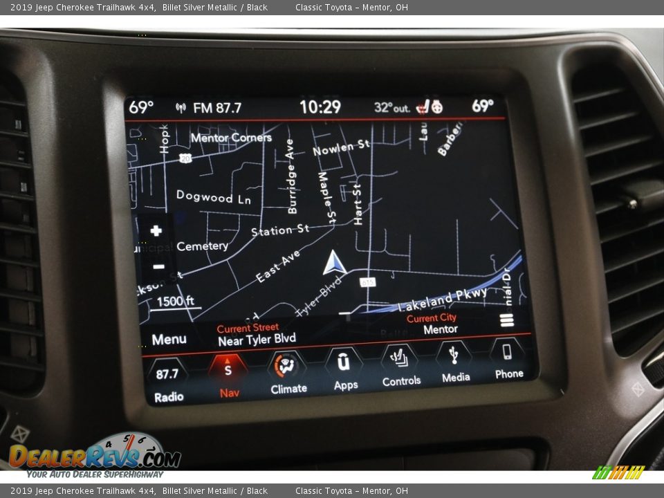 2019 Jeep Cherokee Trailhawk 4x4 Billet Silver Metallic / Black Photo #10