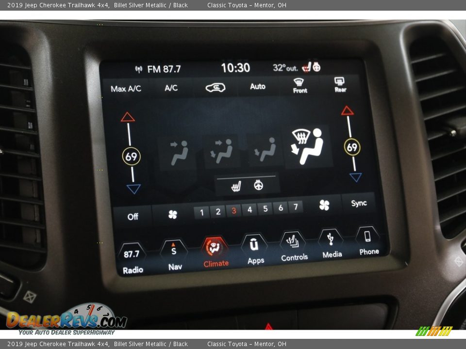 2019 Jeep Cherokee Trailhawk 4x4 Billet Silver Metallic / Black Photo #11