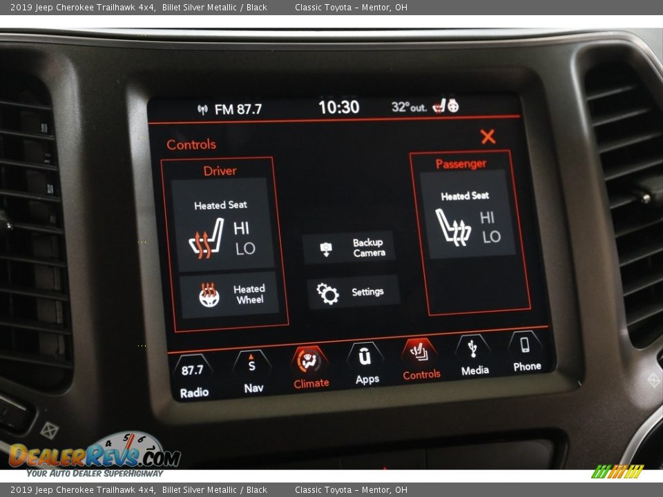 2019 Jeep Cherokee Trailhawk 4x4 Billet Silver Metallic / Black Photo #12