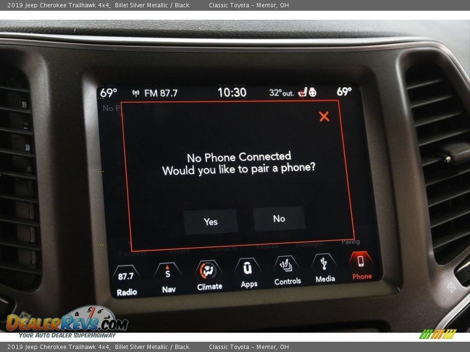 2019 Jeep Cherokee Trailhawk 4x4 Billet Silver Metallic / Black Photo #13