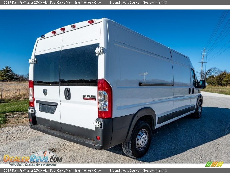 2017 Ram ProMaster 2500 High Roof Cargo Van Bright White / Gray Photo #6