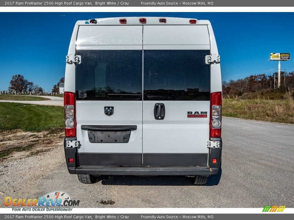 2017 Ram ProMaster 2500 High Roof Cargo Van Bright White / Gray Photo #7