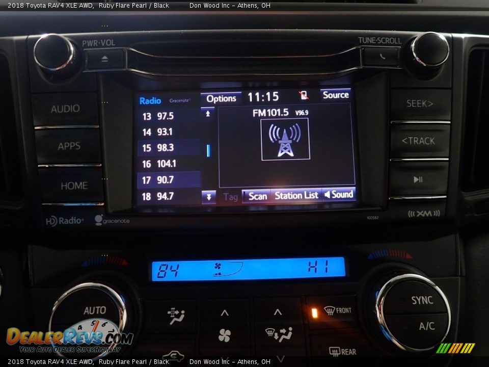 2018 Toyota RAV4 XLE AWD Ruby Flare Pearl / Black Photo #28