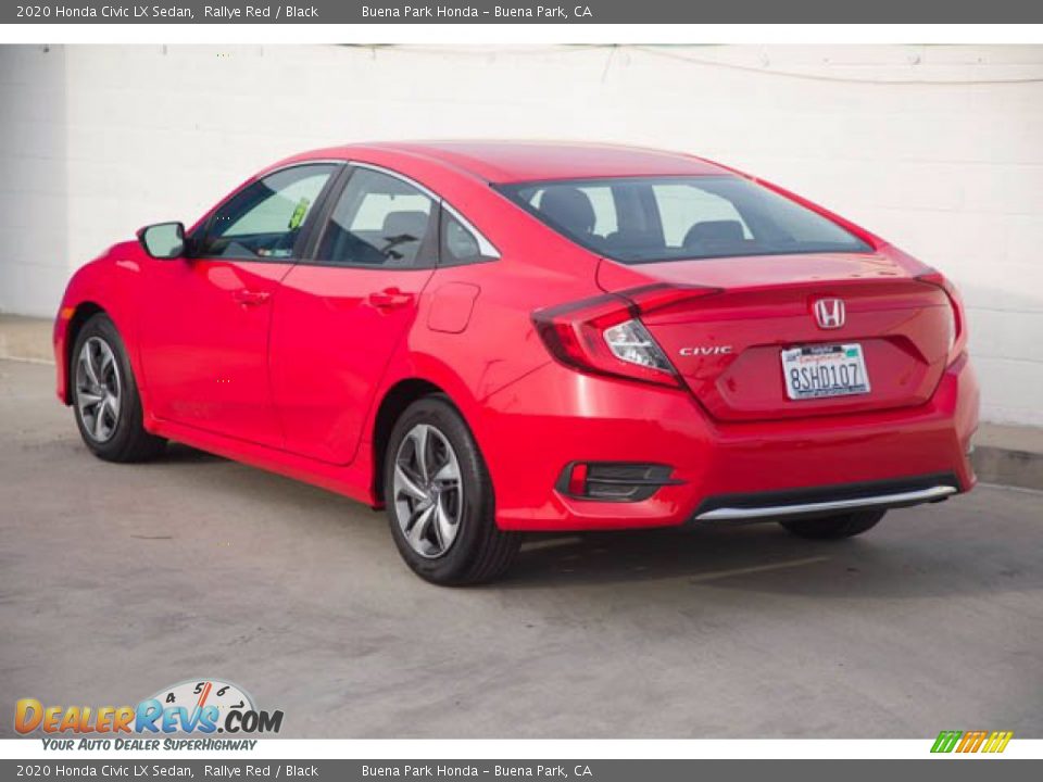 2020 Honda Civic LX Sedan Rallye Red / Black Photo #2