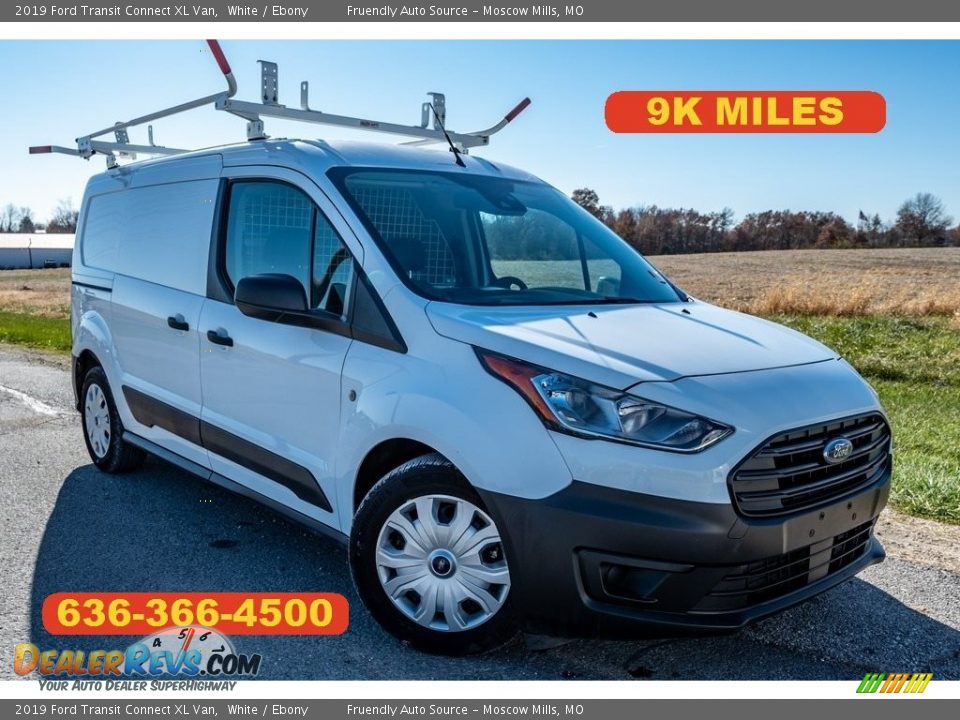 2019 Ford Transit Connect XL Van White / Ebony Photo #1