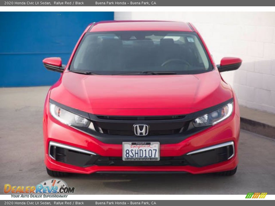 2020 Honda Civic LX Sedan Rallye Red / Black Photo #7