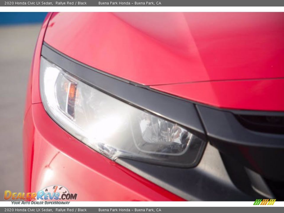 2020 Honda Civic LX Sedan Rallye Red / Black Photo #8