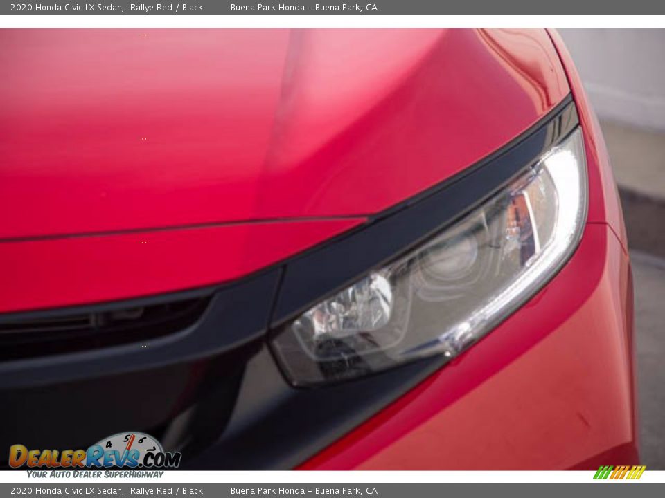 2020 Honda Civic LX Sedan Rallye Red / Black Photo #9