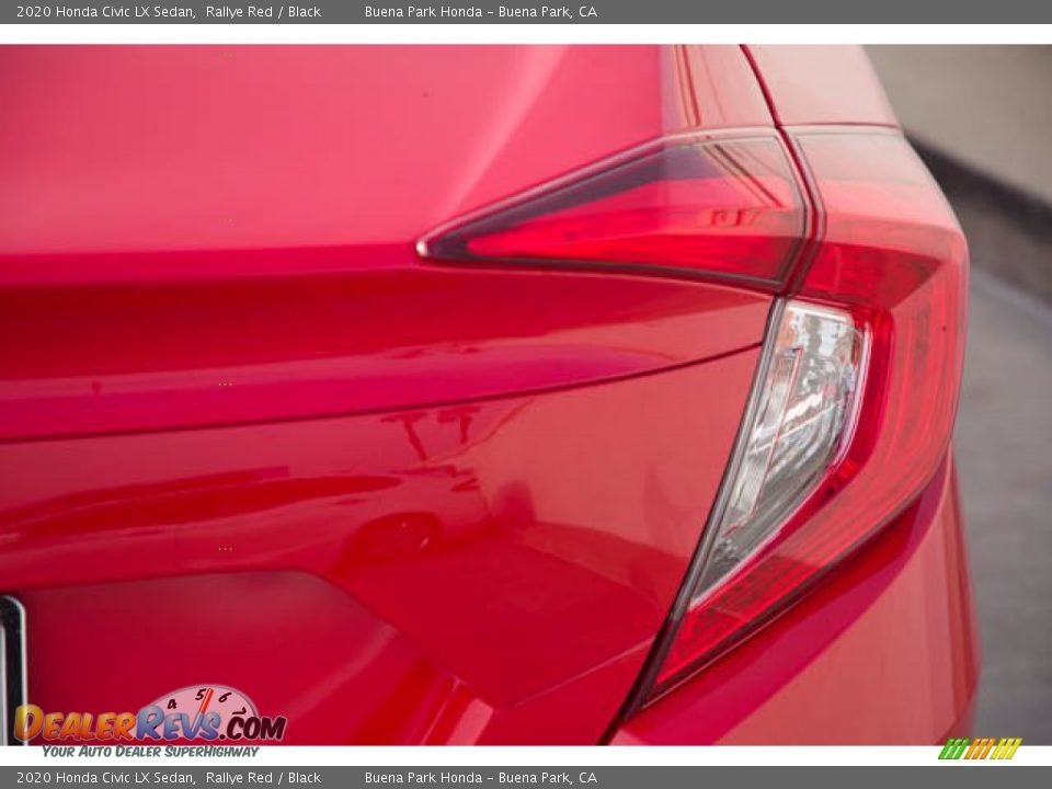 2020 Honda Civic LX Sedan Rallye Red / Black Photo #13