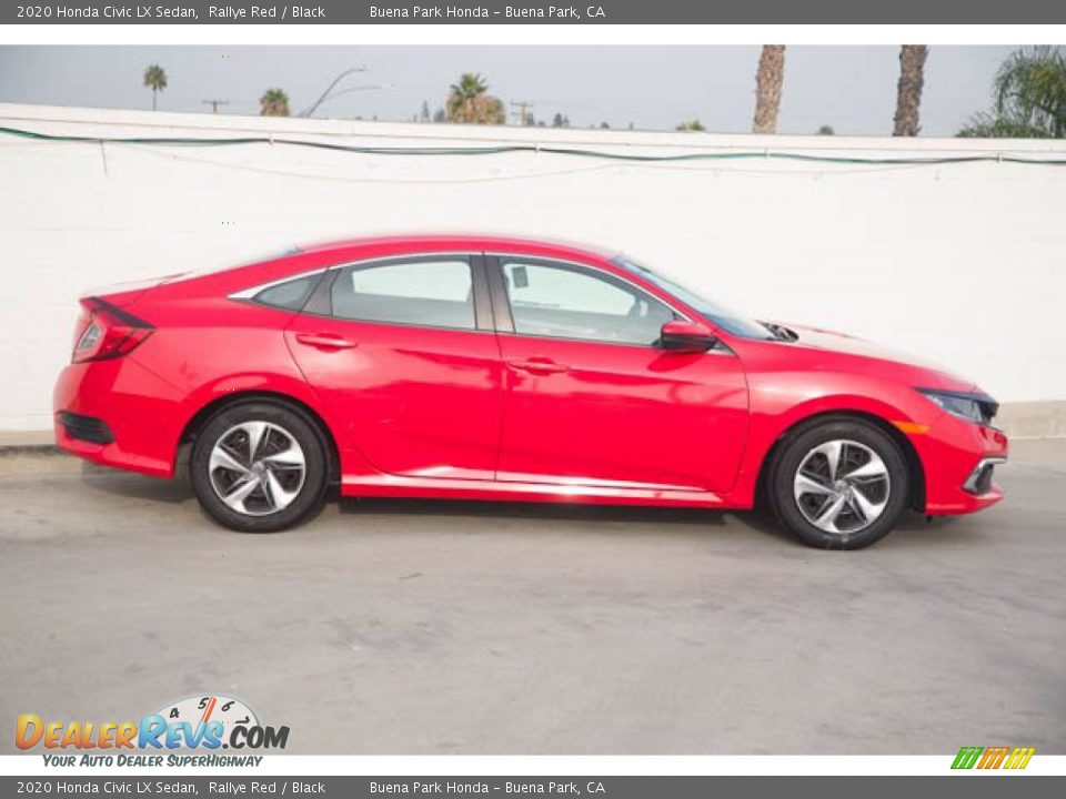 2020 Honda Civic LX Sedan Rallye Red / Black Photo #14